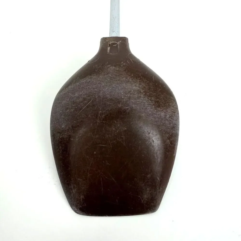 Vintage EKCO Brown Nylon Spoonula Spoon/Spatula, Chromium with Almond Handle